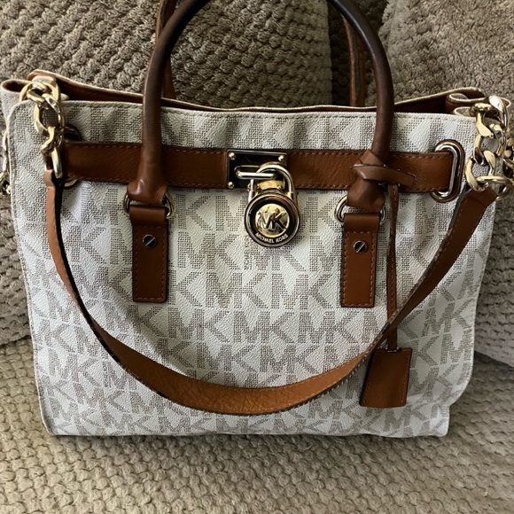 Michael Kors MK large Hamilton East West signature satchel - Picture 2 of 14
